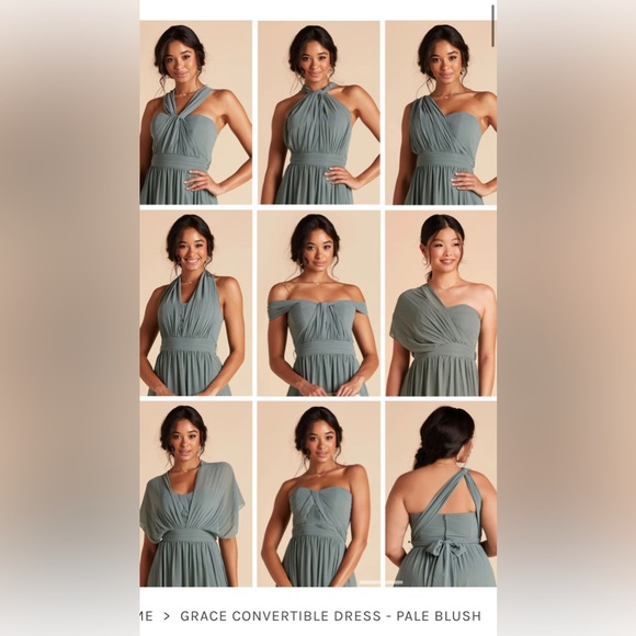 Birdy Grey Grace Convertible Bridesmaid Dress Pale Blush - Picture 2 of 10